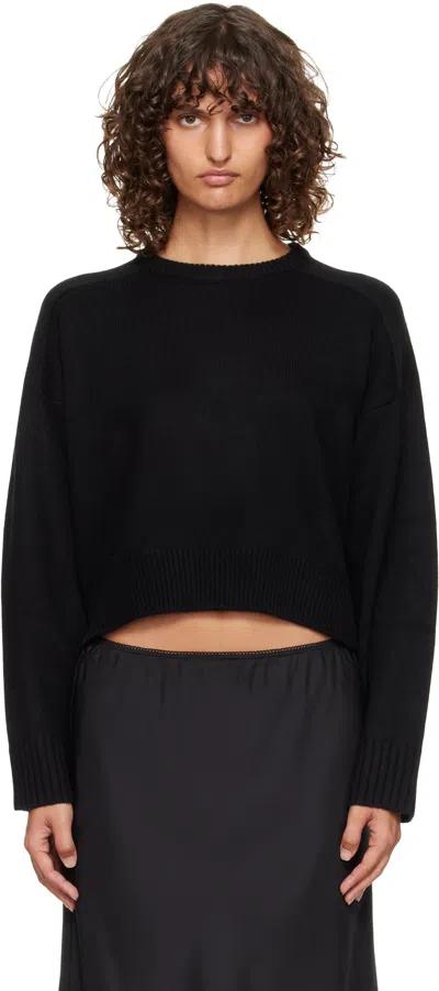 Loulou De Saison Black Bruzzi Lds Boxy Cashmere Sweater