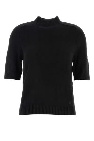 Loulou De Saison Black Cashmere Ruth Sweater In White
