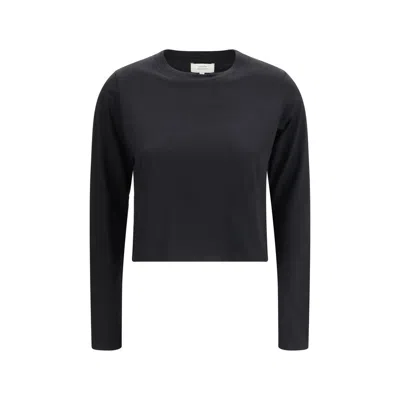 Loulou De Saison Black Cotton Long Sleeve T-shirt