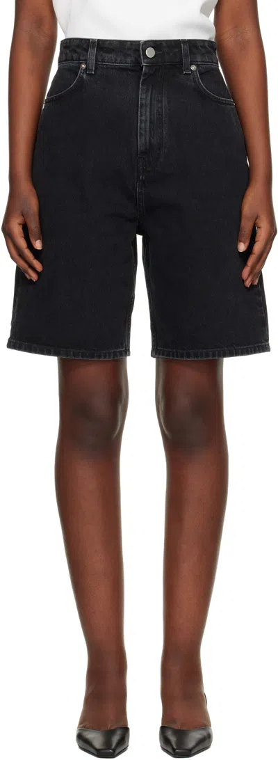 Loulou De Saison Black Isu Lds Denim Shorts