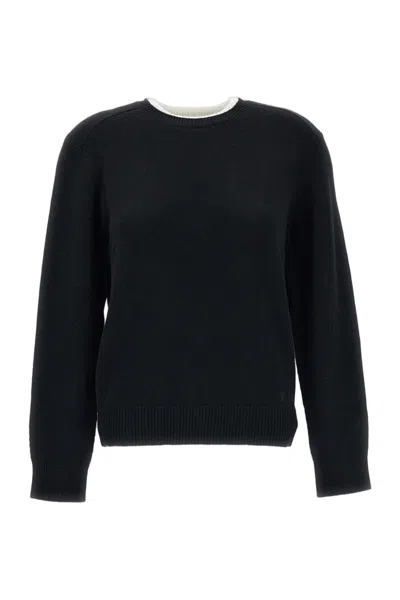 Loulou De Saison Black Ivory Cashmere Otis Sweater