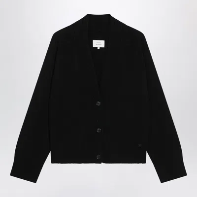Loulou De Saison Kaia V-neck Cashmere Cardigan In Black