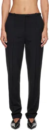 Loulou De Saison Pleat-detail Straight Trousers In Black