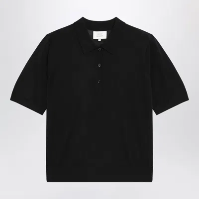 Loulou De Saison Black Migo Fluid Cashmere Polo