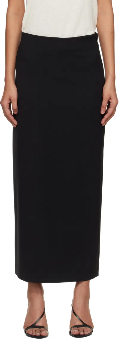 Loulou De Saison Black Samos Lds Grain De Poudre Maxi Skirt