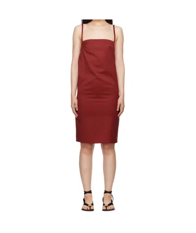 Loulou De Saison Blanca Minidress In Burgundy