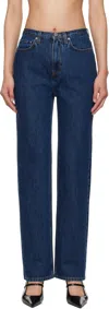 Loulou De Saison Samur Logo-patch Jeans In Blue