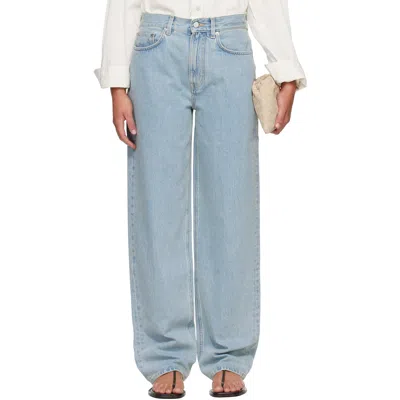 Loulou De Saison Blue Samur Lds Boyfriend Jeans In White