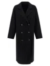 Loulou De Saison Rosco Double-breasted Coat In Black