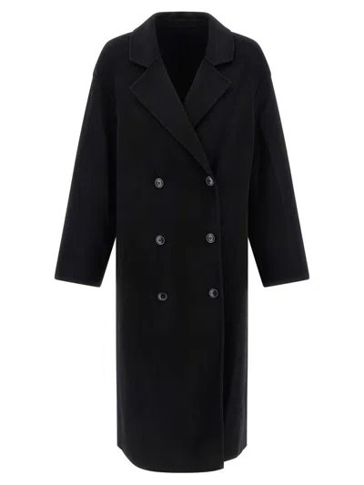 Loulou De Saison 'borneo' Coat In Black