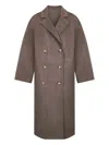 Loulou De Saison Borneo Oversized Double-breasted Wool And Cashmere-blend Coat In Brown