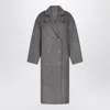 Loulou De Saison Borneo Lds Grey Melange Coat In Gray