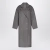 Loulou De Saison Borneo Lds Grey Melange Coat In Gray