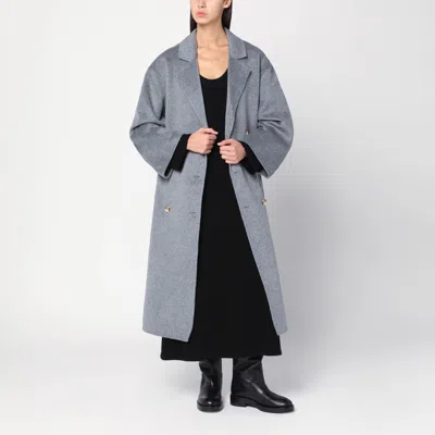 Loulou De Saison Borneo Lds Grey Melange Coat In Gray
