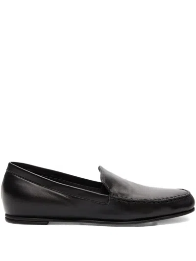 Loulou De Saison Boros Nappa Leather Loafers In Black