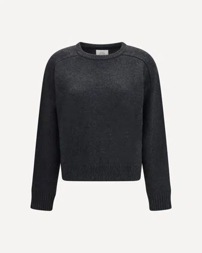 Loulou De Saison Breha Wool Cashmere Blend Sweater In Grey