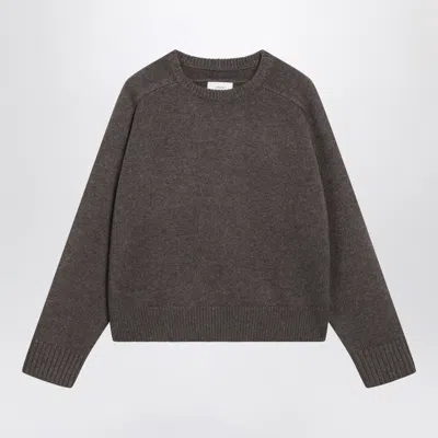 Loulou De Saison Briha Sweater In Taupe Wool And Cashmere In Brown
