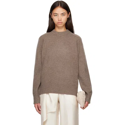 Loulou De Saison Brown Baltra Lds Sweater In Nutmeg Melange