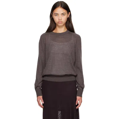 Loulou De Saison Brown Ditto Sweater In Brown Melange