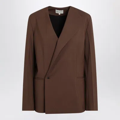 Loulou De Saison Brown Double-breasted Wool Jacket