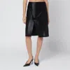 Loulou De Saison Brown Myra Skirt In Pony-effect Leather In Multi