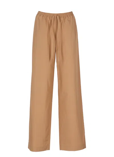 Loulou De Saison Brown Sero Lds Cotton Sweatpants In Blue