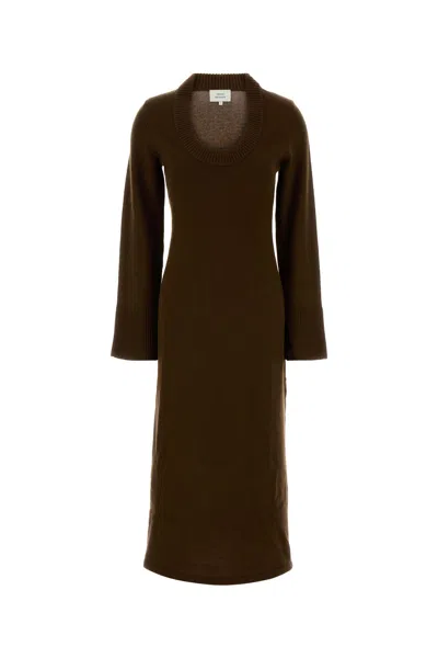 Loulou De Saison Brown Wool Blend Ari Dress