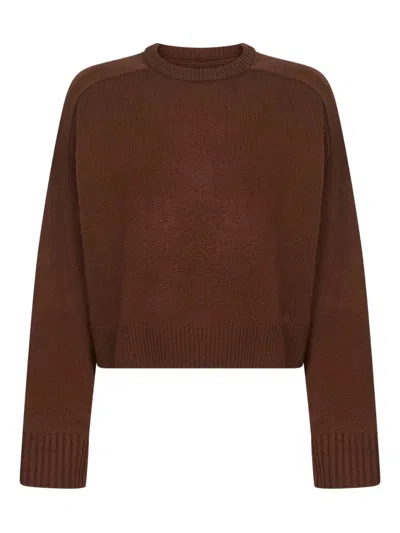 LOULOU DE SAISON BRUZZI CREW-NECK SWEATER