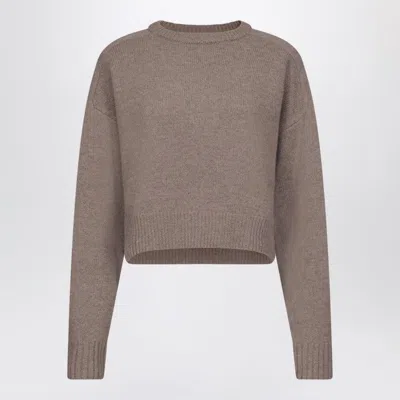 Loulou De Saison Bruzzi Lds Taupe Melange Sweater In Brown
