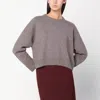 Loulou De Saison Bruzzi Lds Taupe Melange Sweater In Brown