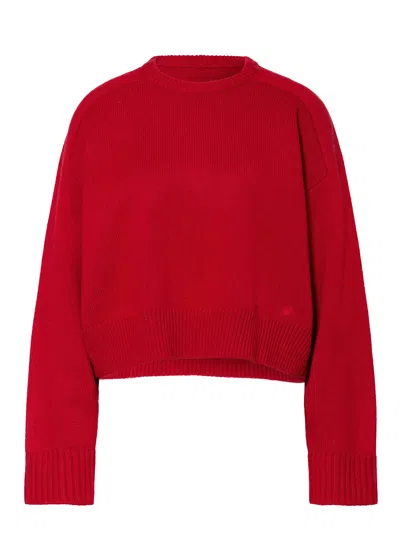 LOULOU DE SAISON BRUZZI SWEATER WOMAN RED