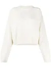 Loulou De Saison Luke Merino Wool And Cashmere-blend Sweater In White