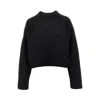 Loulou De Saison 'bruzzi' Wool And Cashmere Sweater In Black