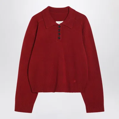 Loulou De Saison Burgundy Cashmere Sweater In Red