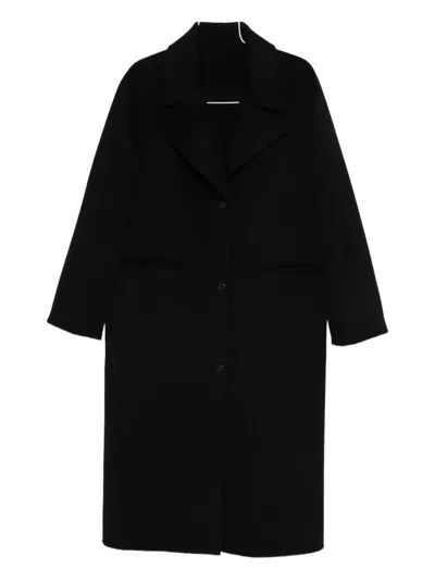 Loulou De Saison Buttoned Wool Coat In Black