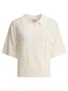 Loulou De Saison Off-white Kina Polo In Neutral