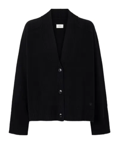Loulou De Saison Kaia Lds Cashmere Cardigan In Black