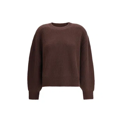 Loulou De Saison Cashmere Cashmere Women's Sweater In Brown