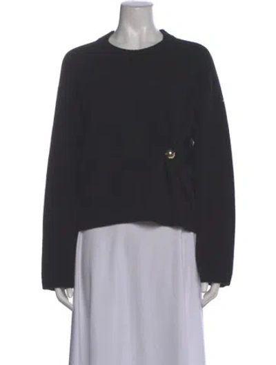 Pre-owned Loulou De Saison Cashmere Crew Neck Sweater In Gray