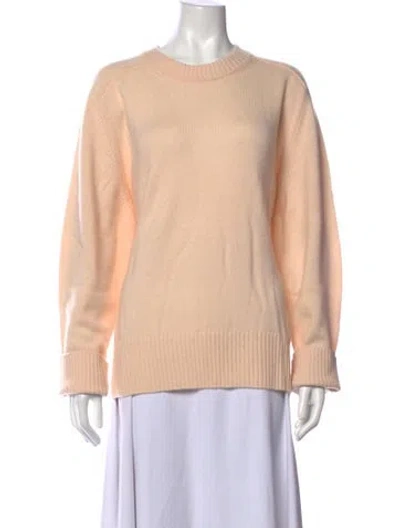 Pre-owned Loulou De Saison Cashmere Crew Neck Sweater W/ Tags In Neutrals