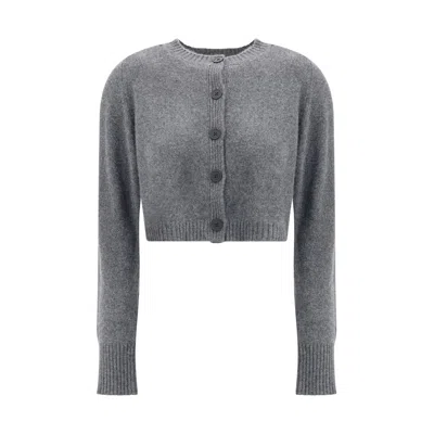LOULOU DE SAISON CASHMERE CROP CARDIGAN
