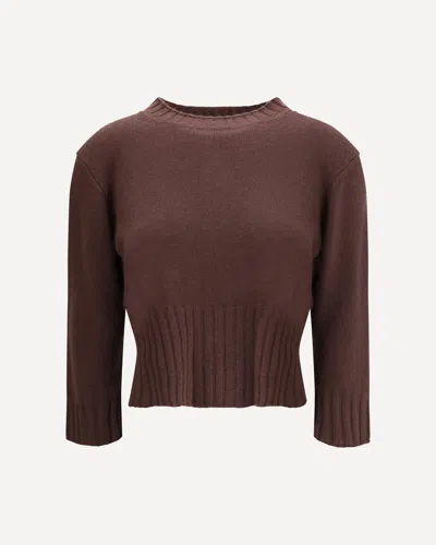 LOULOU DE SAISON CASHMERE CROP SWEATER