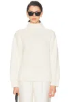 Loulou De Saison Cashmere Ryle Turtleneck Sweater In White