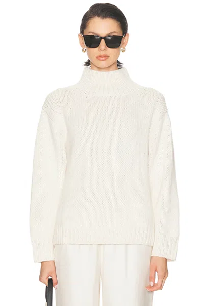 Loulou De Saison Cashmere Ryle Turtleneck Sweater In White