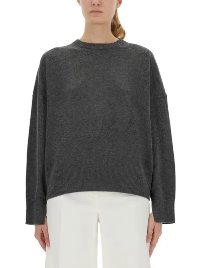 Loulou De Saison Charcoal Cashmere Sweater In Gray