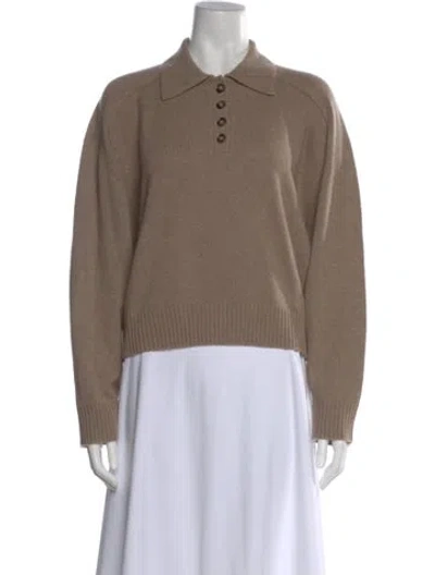 Pre-owned Loulou De Saison Cashmere Sweater In Neutral