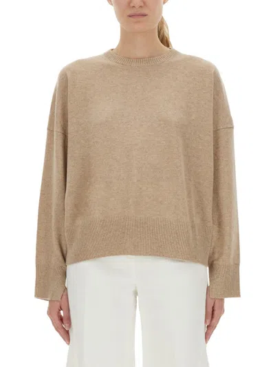 Loulou De Saison Beige Cashmere Sweater In Brown