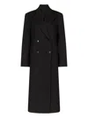 Loulou De Saison Rosco Double-breasted Coat In Black