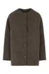 Loulou De Saison Mud Flannel Dunne Jacket In Brown