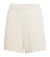 Loulou De Saison Cotton Crochet Shorts In Neutral